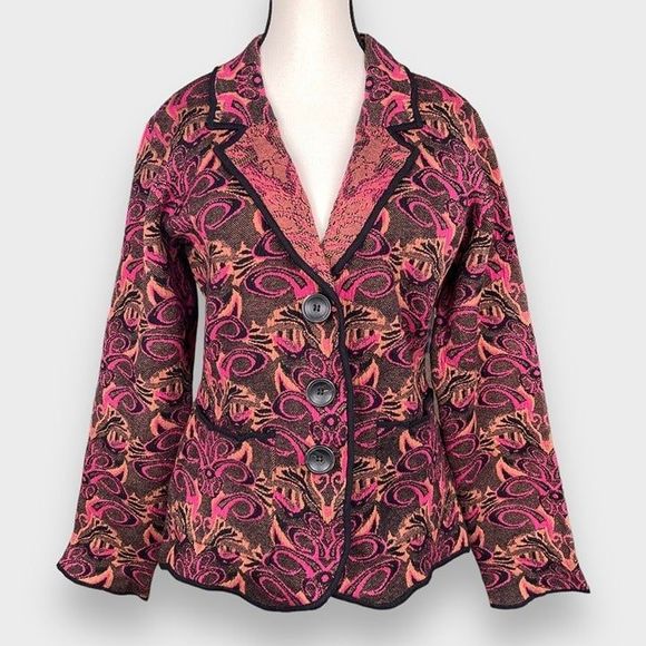 NWOT Free People Sammie Button Blazer Jacket in Wine/Pink/ Women's Small - Picture 8 of 11